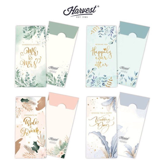 

KODE T5G6 Amplop Angpao Wedding Harvest isi 6 Glam Wedding