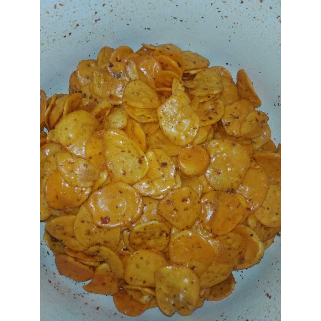 

Seblak Kering Kurupuk Orange produksi Rangu Chips / Sebring / seblak bandung / Oleh-oleh Bandung / Kadaharan Lada Kacida