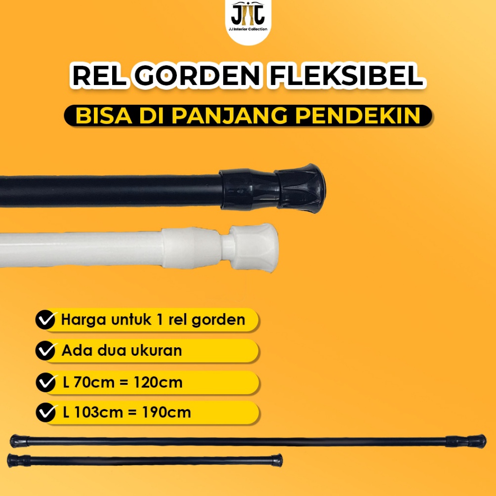 KODE P5D Tiang Rel Fleksibel Braket tempel rel Tanpa Bor tiang gorden jendela Gantungan Socket Magic