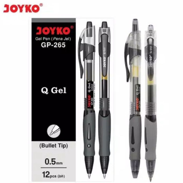 

Pulpen 5mm Q Gel JOYKO GP265 12 pc KODE V4E6
