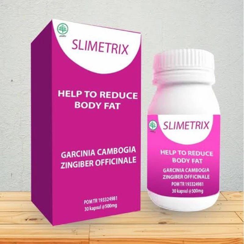 SLIMETRIX ORIGINAL OBAT PELANGSING BADAN ALAMI MEMBAKAR LEMAK HERBAL BPOM RI