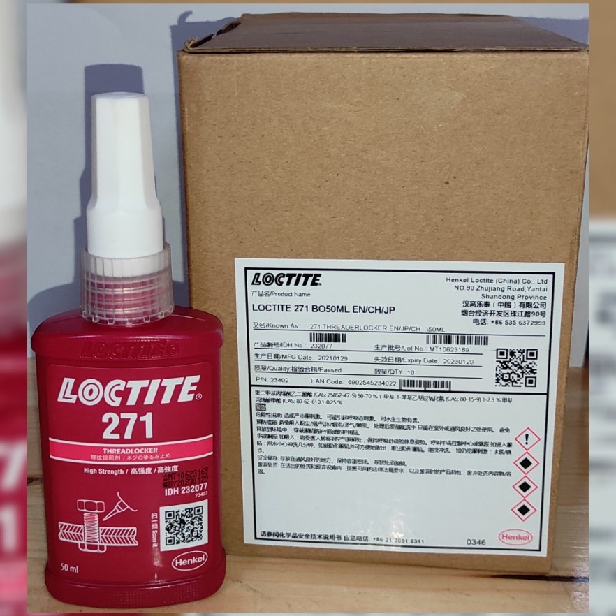

Loctite 271 lem baut threadlocker 5ml KODE A2R5