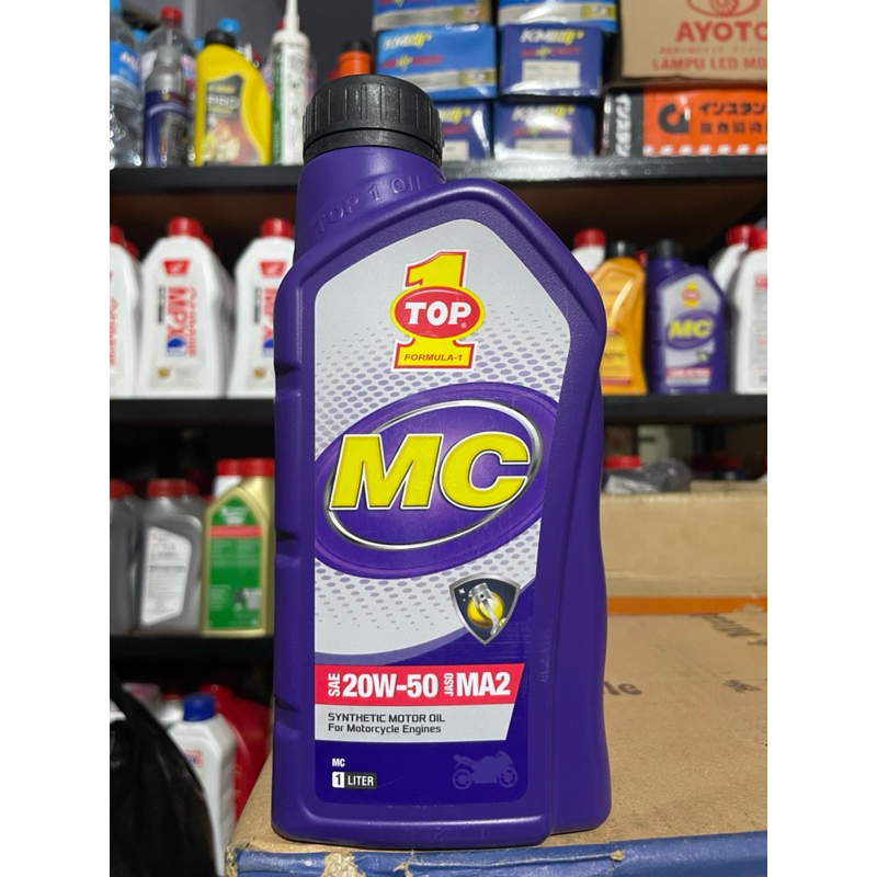 OLI TOP 1 MC 20W-50 OLI SINTETIS ISI 1 LITER || OLI MOTOR TOP 1 MC 1 LITER