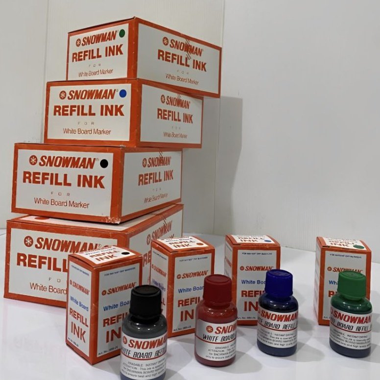 

REFILL TINTA SPIDOL WHITEBOARD SNOWMAN WBI2 1PAK12BOTOL KODE G8B3