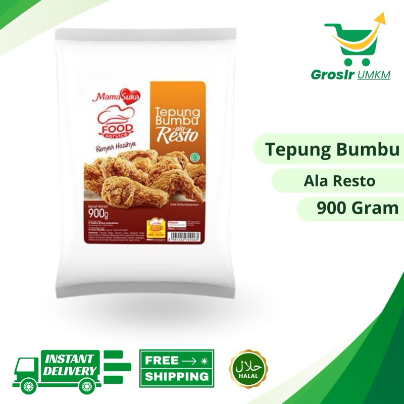 

Grosir UMKM - MAMASUKA TEPUNG BUMBU KRISPI 900 GR / TEPUNG TERIGU SERBAGUNA / TEPUNG TERIGU KRISPI / TERIGU