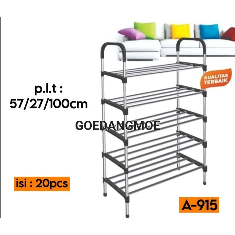 GSF rak sepatu serbaguna SS 5 Rak sepatu susun 5 G4105 AXLO A915