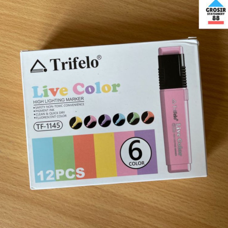 

LUSIN Stabilo Highlighter Trifelo warna PASTEL TF1145 KODE A8E4