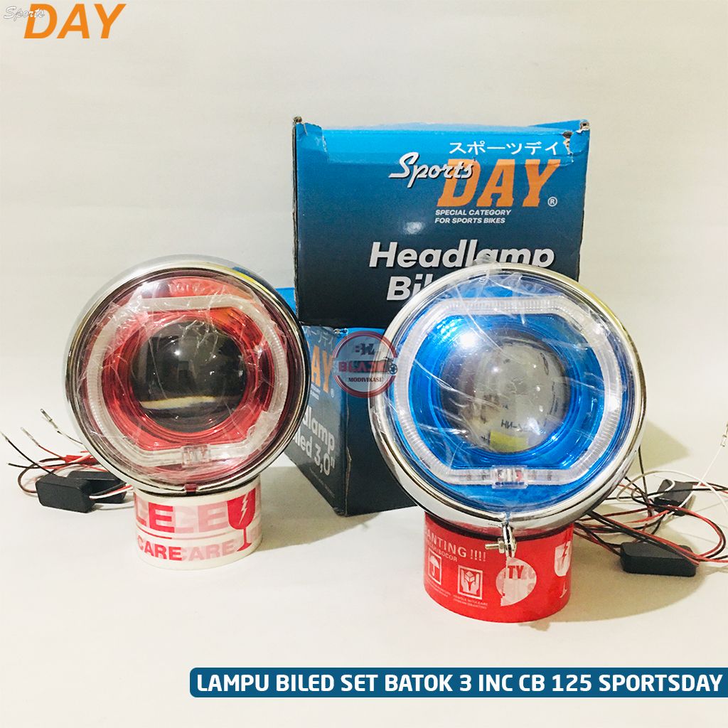 Lampu Biled Set Batok CB 125 SportsDay Headlamp Biled Set Batok CB GL MP Thunder CB 150R Old Tiger V