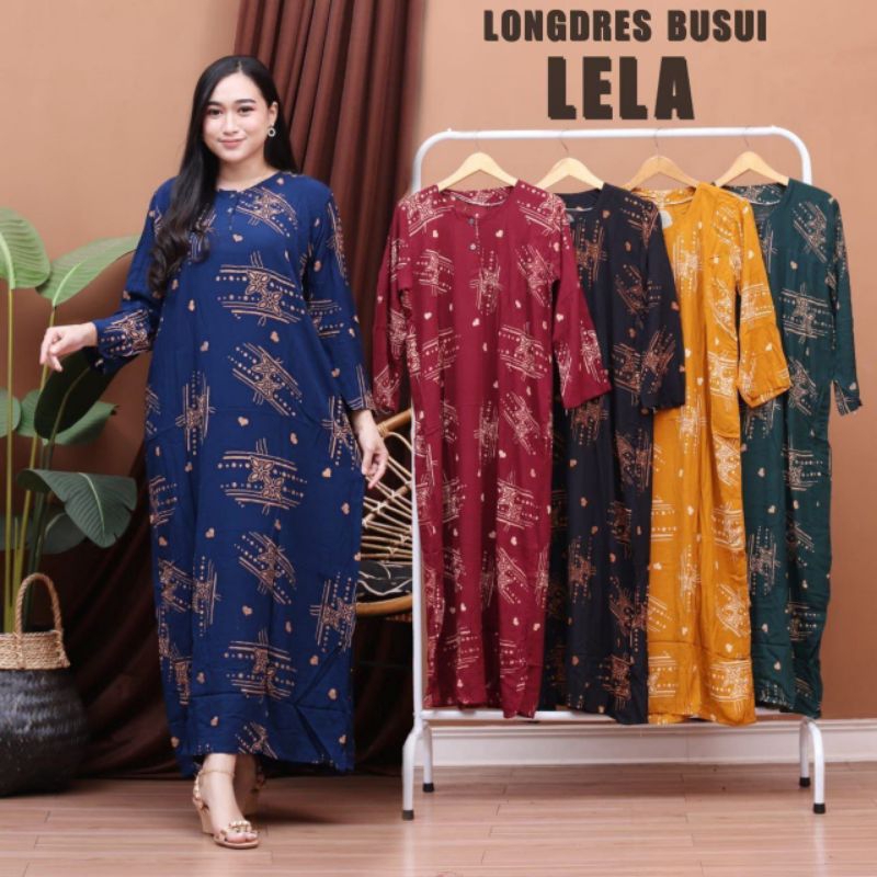100Ribu Dapat 3Pcs Longdress Panjang / Daster Ibu Muda Kekinian / Baju Harian Santai