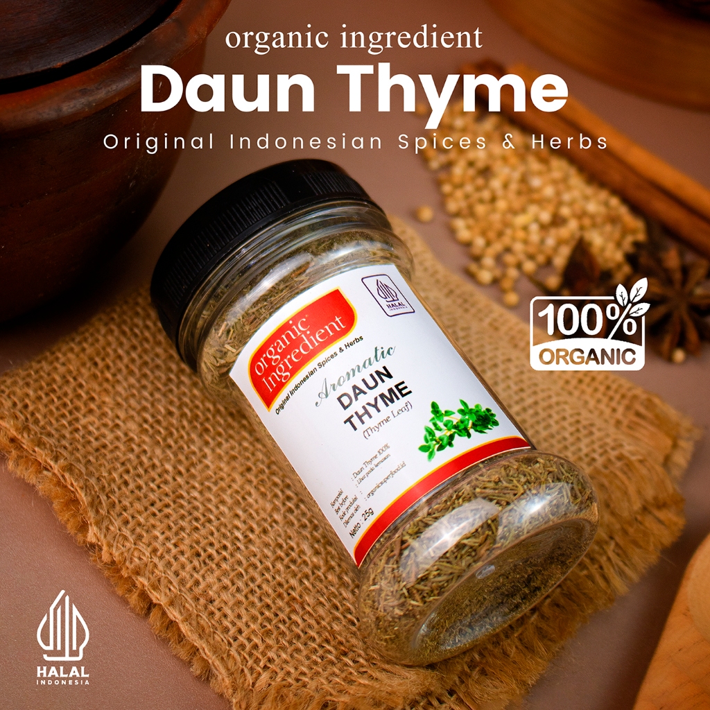 

Organic Ingredient Daun Thyme Original Rempah Indonesia Bumbu Dapur