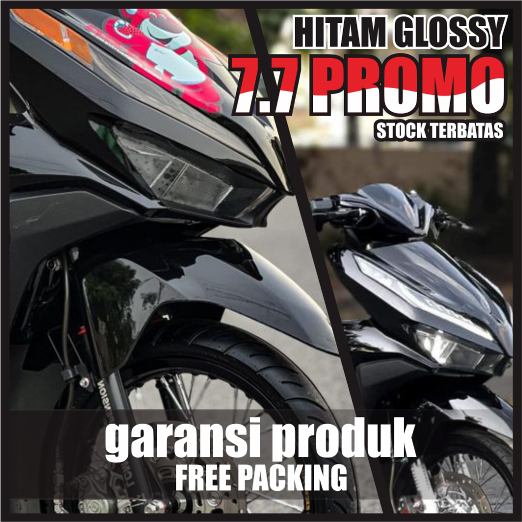 Skotlet Stiker Hitam Glossy Mengkilap / wrapping black glossy / skotlet hitam mengkilap