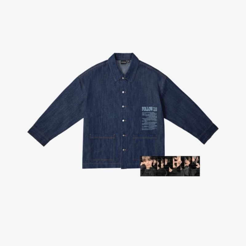 [READY STOCK] SEVENTEEN SVT TOUR FOLLOW AGAIN TO INCHEON OFFICIAL DENIM SHIRT (Sealed)