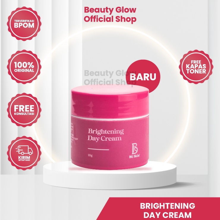 BG SKIN BRIGHTENING DAY CREAM KRIM SIANG BG SKIN SPF 3 k E7O6