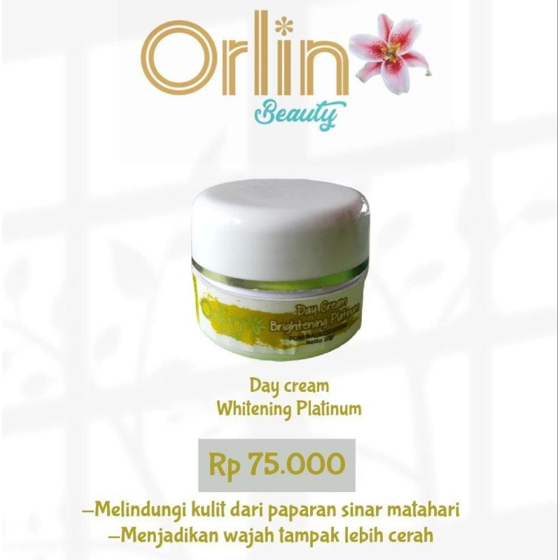 Day Cream Brightening Platinum Orlin Beauty/orlin/orlin beauty