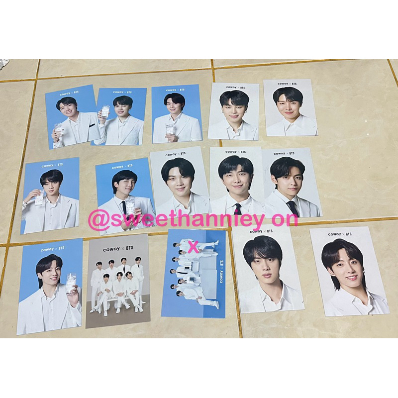 photocard postcard bts x coway