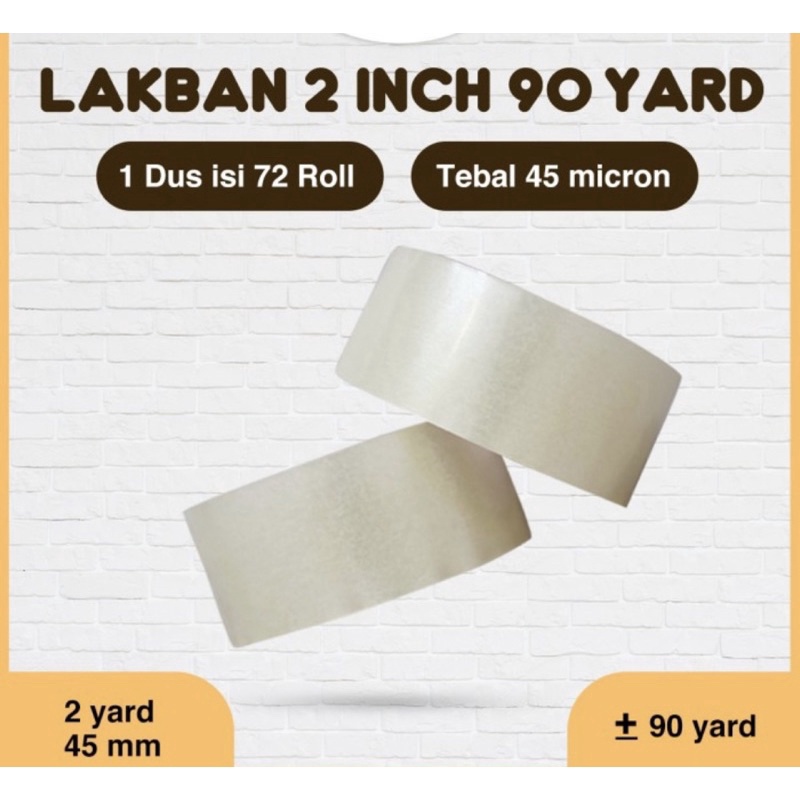 

PRODUK TREND lakban bening super 2 inch x 9 yard 45mm x 9yard 7m