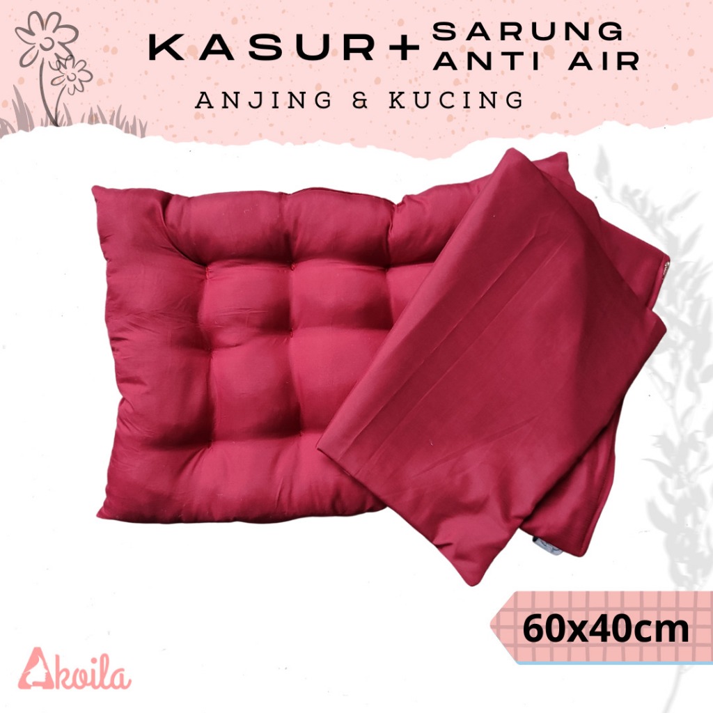 Adw Kasur Anti Air 60x40 cm untuk Anjing Kucing Ukuran Besar Bantal Anti Air Petbed Waterproof Pet