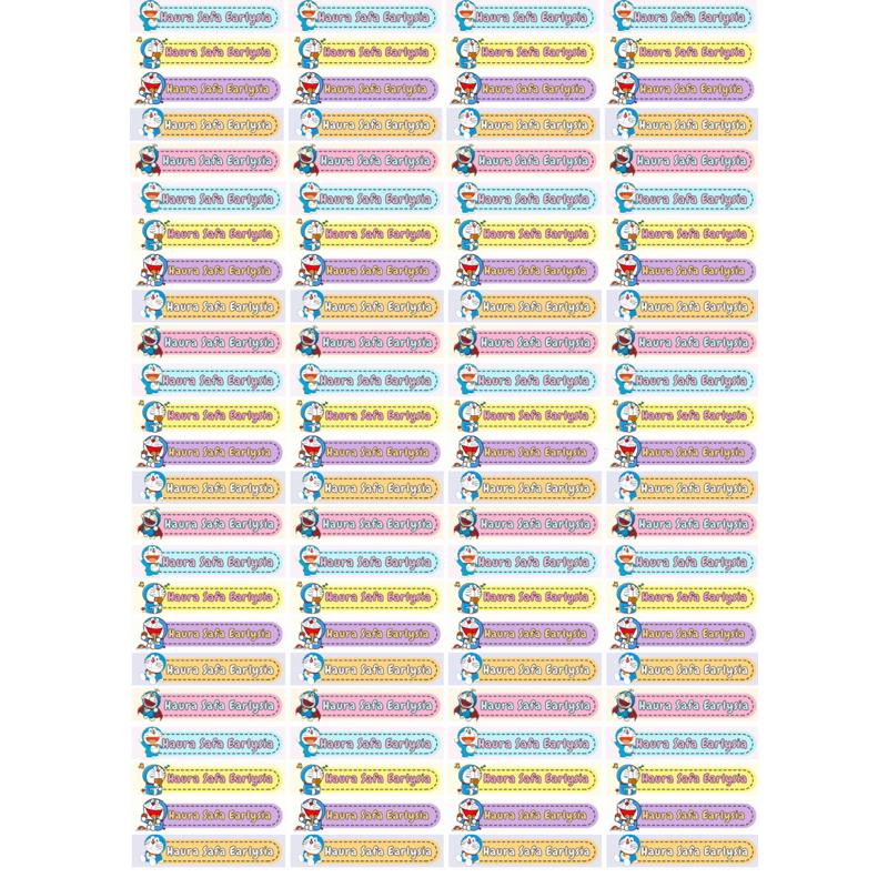 

Sticker Nama / Label Nama / Buku Sekolah
