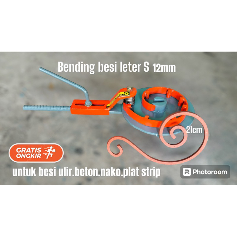 [TERLARIS COD]ALAT TEKUK BESI LETER (S) 12mm BENDING BESI ORNAMEN TEMPA UNTUK BESI BETON NAKO ULIR P