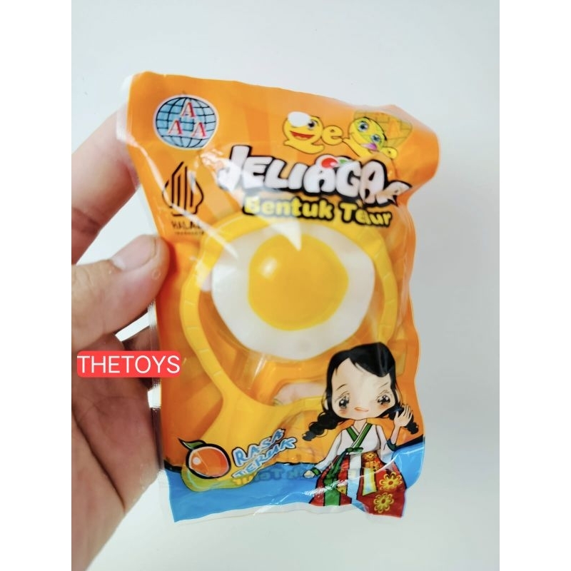 

Mainan Jelly Telor Ceplok 1 Pack isi 10 Pcs