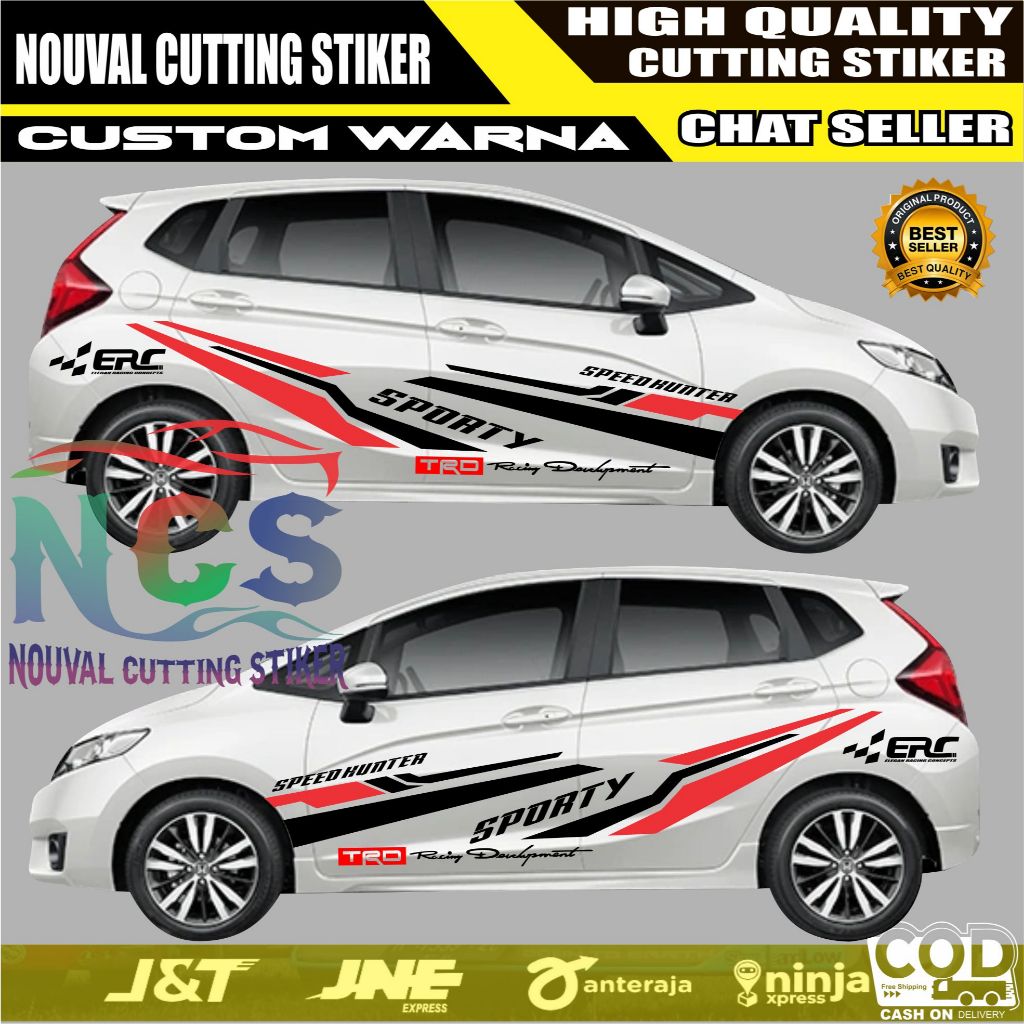 NEW Stiker Mobil Jazz Striping Sticker Mobil Honda Jazz