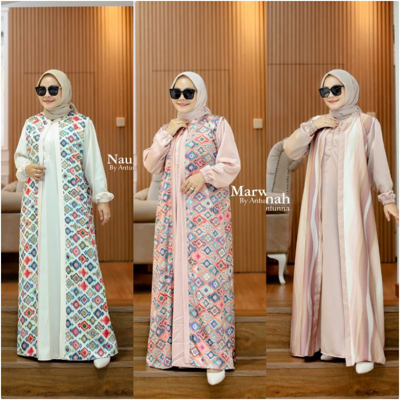 MARWAH SET ABAYA BY ANTUNNA/DRESS ANTUNNA
