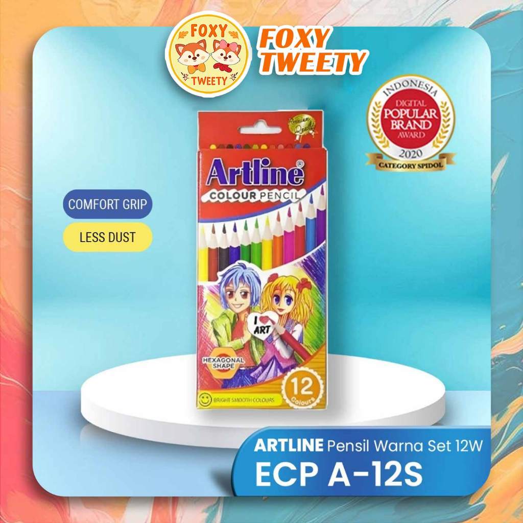 

GROSIR Pensil Warna Artline Set 12 warna ECP-A-12S/ID