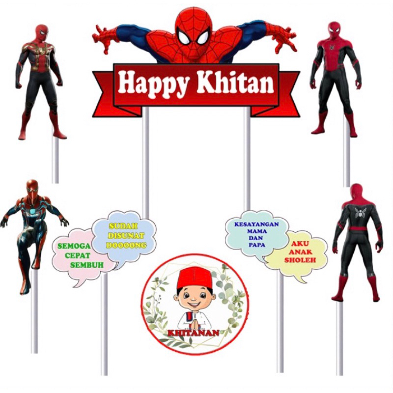 Happy Khitan / ucapan selamat sunat / karakter sunat / khitan / hiasan kue khitan / hiasan bolu khit