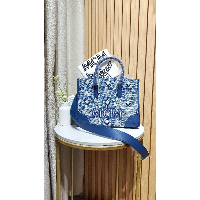 MCM Vintage Jacquard Munchen Small Tote (NWT)