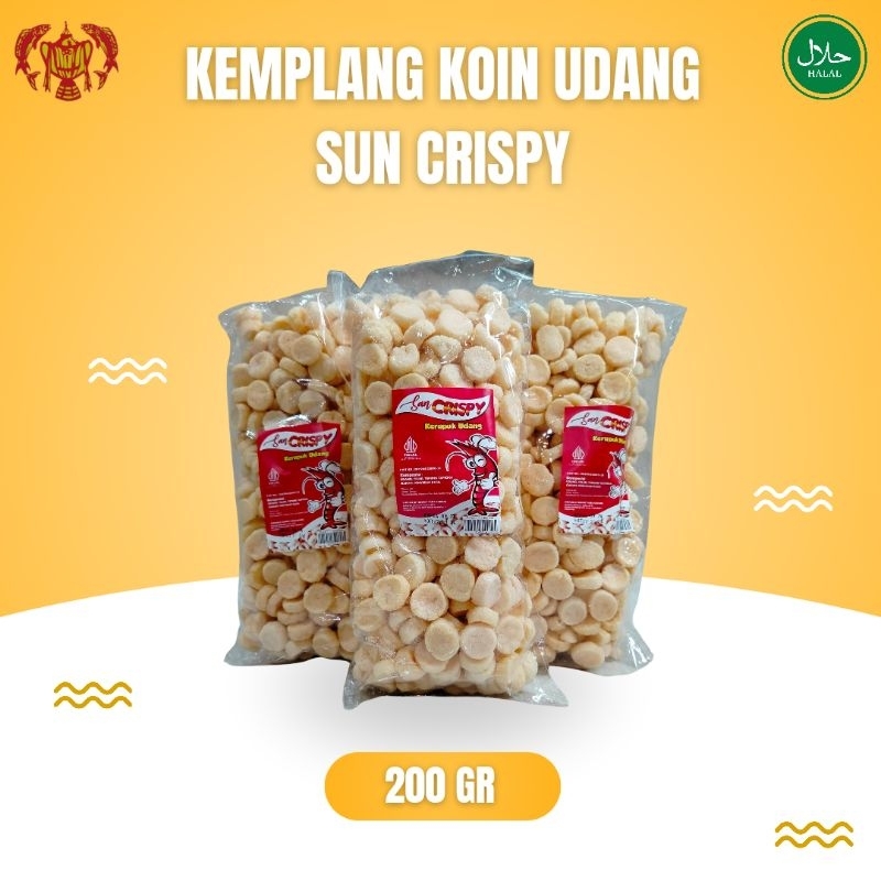 

Kemplang Koin Udang khas Bangka cap Sun Crispy, 200gr