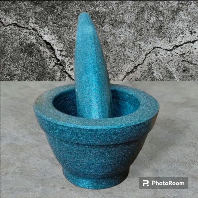 lumpang batu asli 16 cm free halu