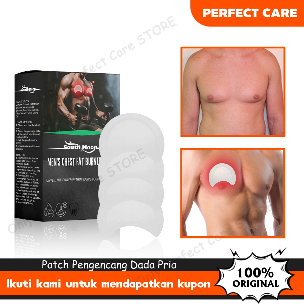 South Moon Patch Pengencang Dada Pria Menyusukan Lemak Dada Firma Anti Selulit Memperkuat Otot Tubuh