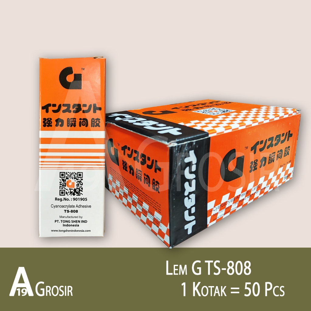 

(1BOX=50PCS) Lem G TS808 ukuran Besar