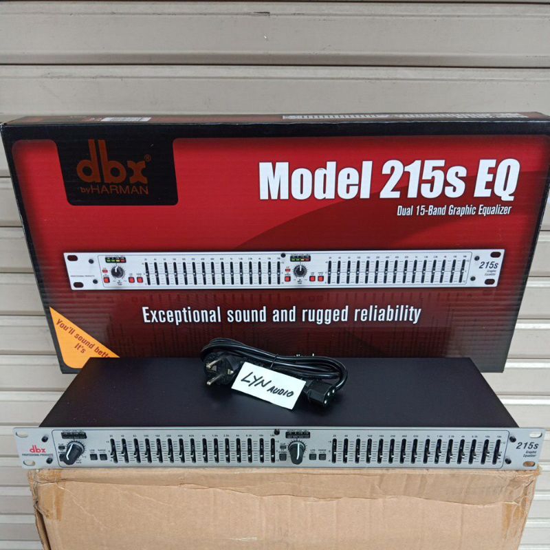 EQUALIZER DBX 215S STEREO 2X15 BAND 215 SILVER