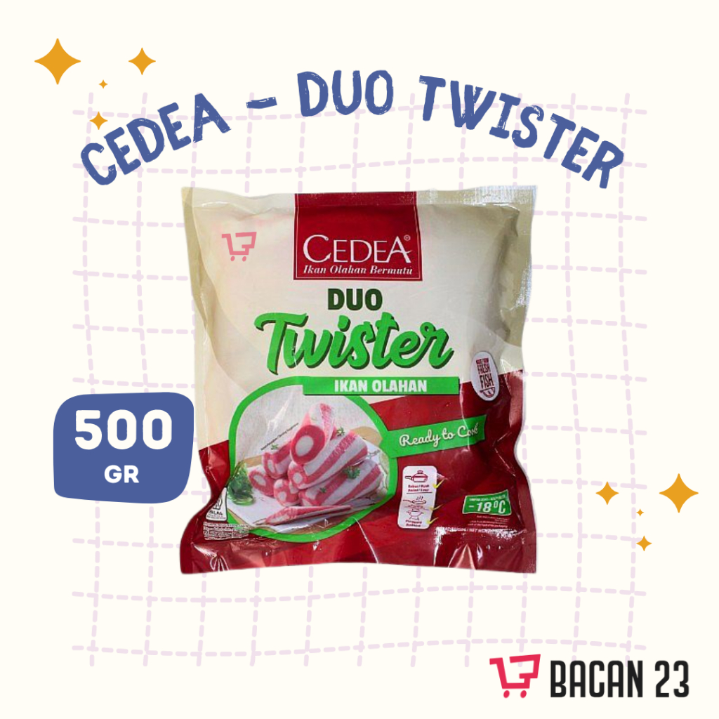 

Cedea Duo Twister (500gr) Ikan Olahan Bermutu