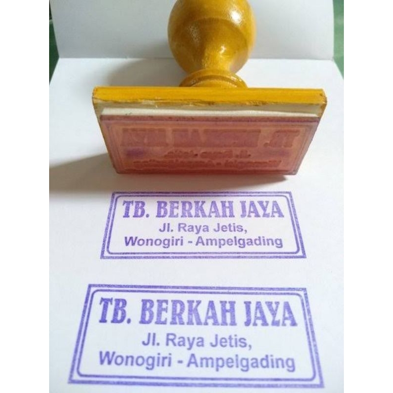 

STEMPEL KAYU MURAH /STAMP KAYU CUSTIOM