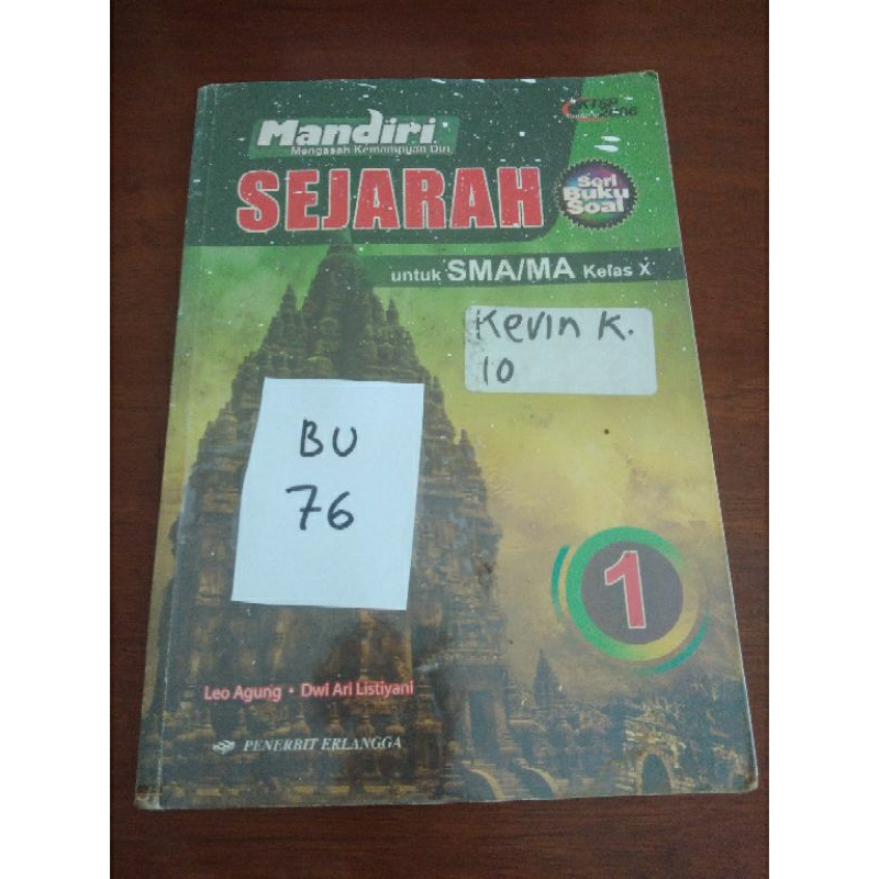 

MANDIRI MENGASAH KEMAMPUAN DIRI SEJARAH UNTUK SMA/MA KELAS X (BU76)