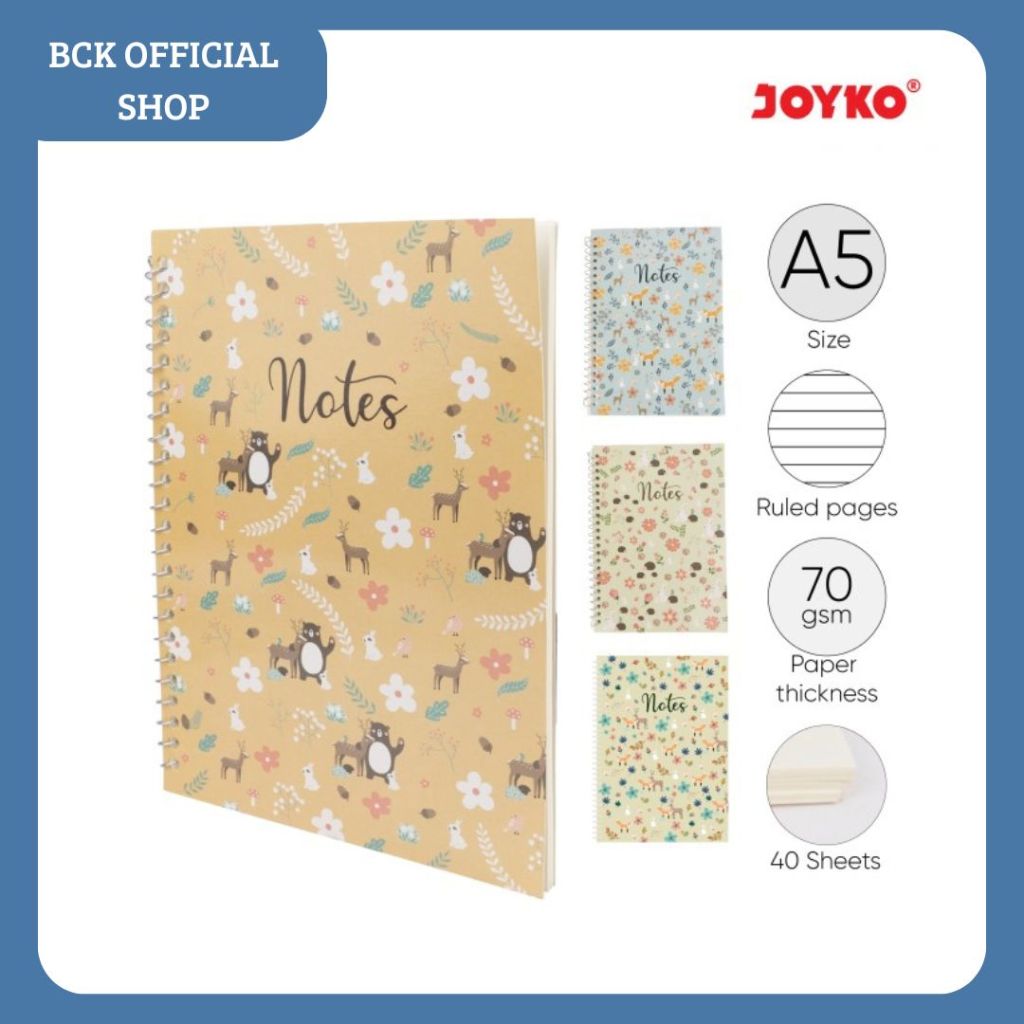 

Notebook NB-689 / Buku Catatan A5 / Buku Agenda Bergaris A5 Joyko (pcs)