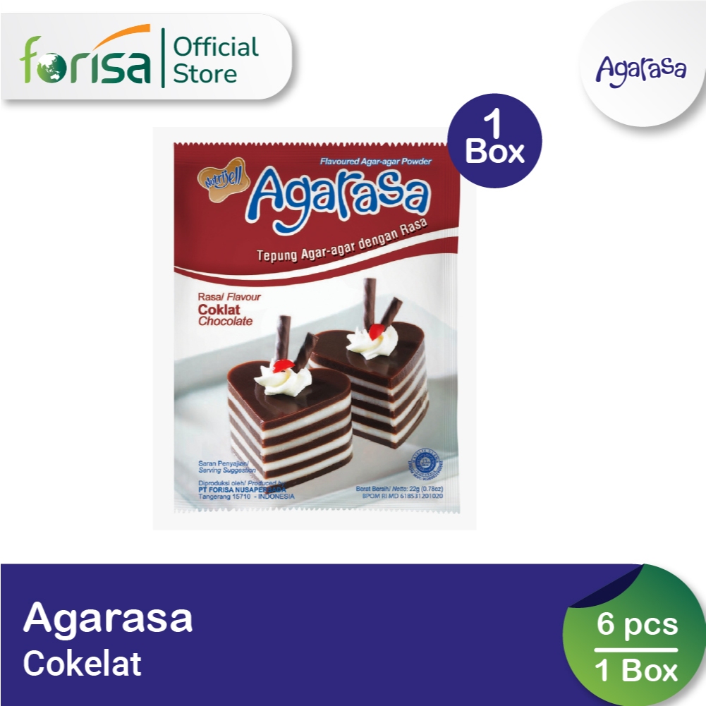 

Agarasa Coklat 22 gr Box 6 Pcs