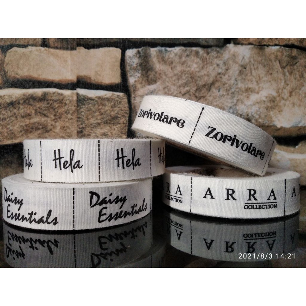 

label baju/label hijab/label masker/label katun/label merk/label sablon/label jilbab/label katun 2cm