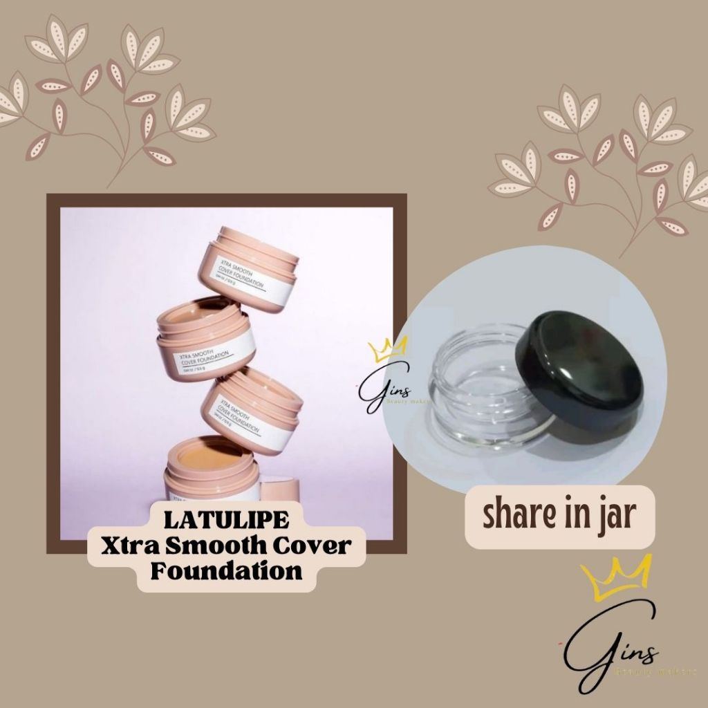✨Gins✨La Tulipe Xtra Smooth Cover Foundation SHARE IN JAR
