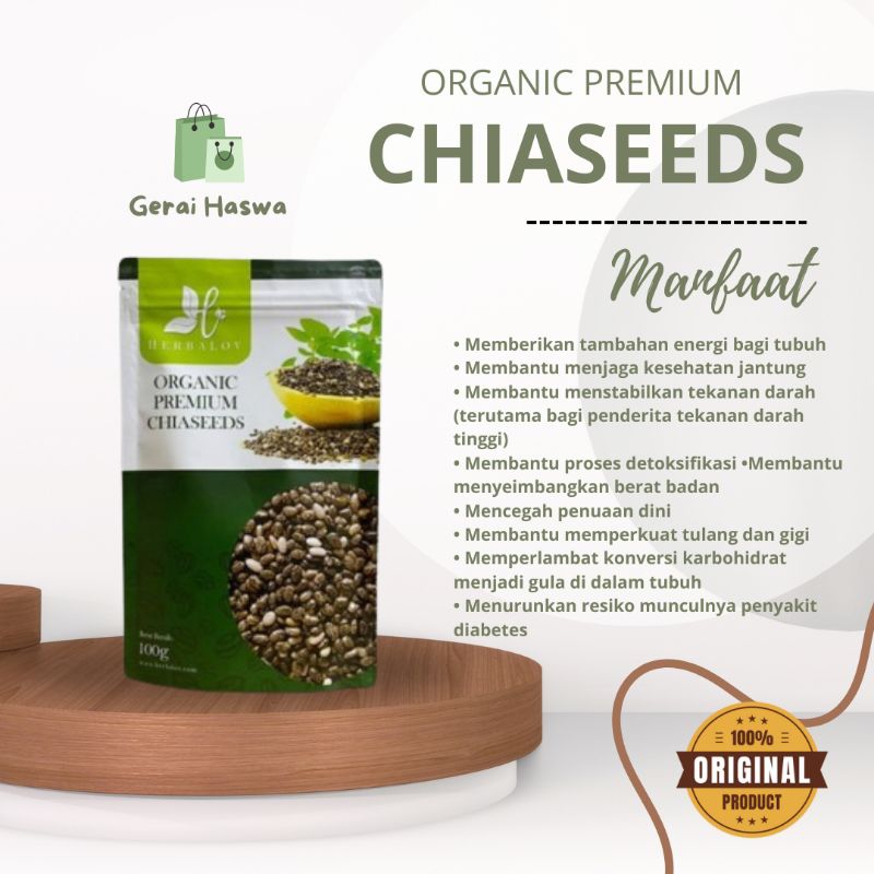 

HERBAMOUR - ORGANIK CHIASEED BY HERBALOV MENSTABILKAN TEKANAN DARAH