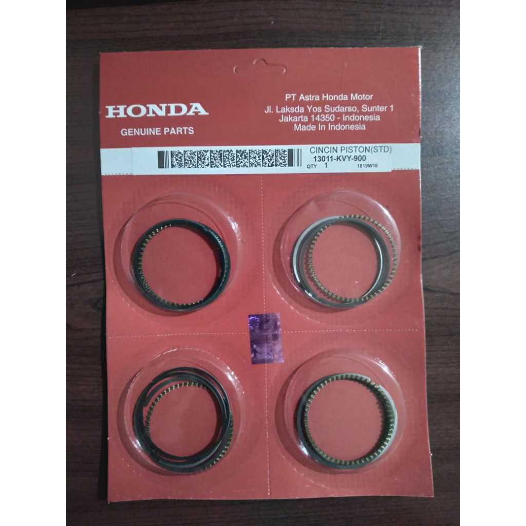 RING SEHER CINCIN PISTON BEAT KARBU OS STANDAR [13011-KVY-900] OEM QUALITY