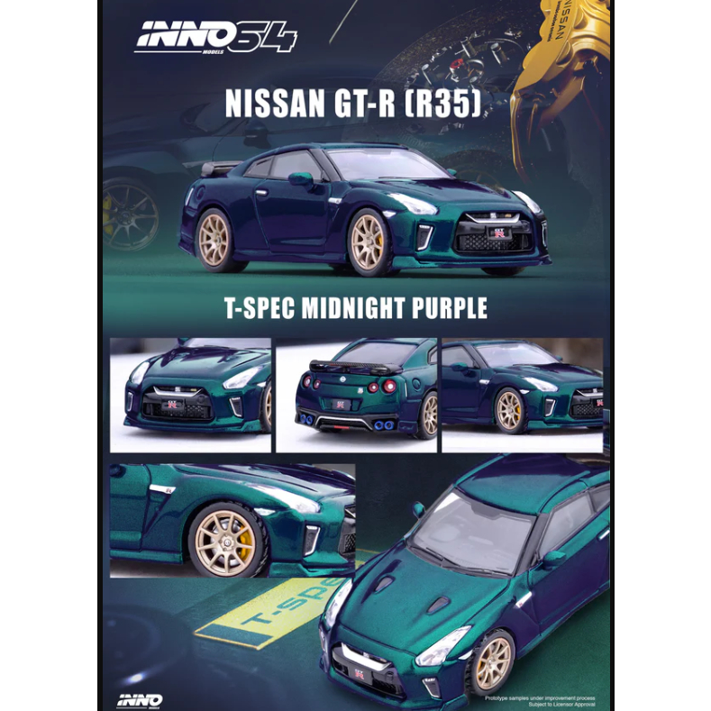 INNO64 Nissan GTR R35 T Spec - Midnight Purple / Diecast INNO models