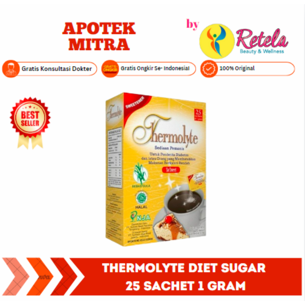 

THERMOLYTE DIET SUGAR 25 SACHET 1GR