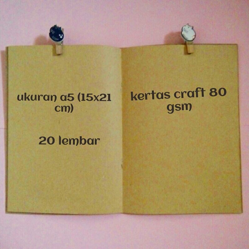 

Notebook craft a5 a6 pre order | buku journal scrapbook vintage journaling retro coklat samson diary kertas