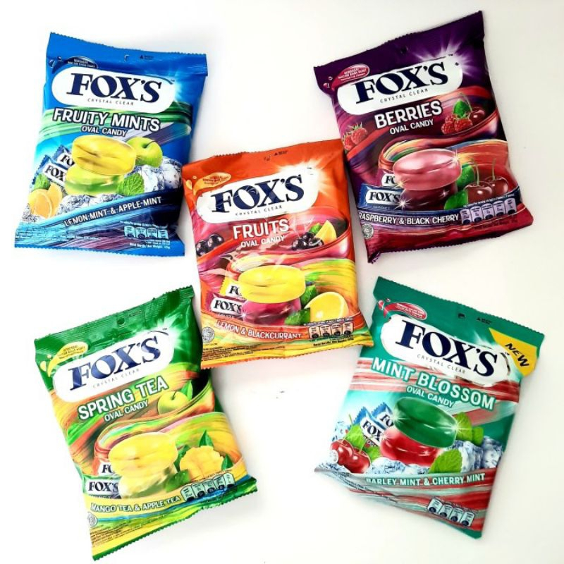 

Permen Fox's Candy Oval Candy Cristal isi 50 butiir