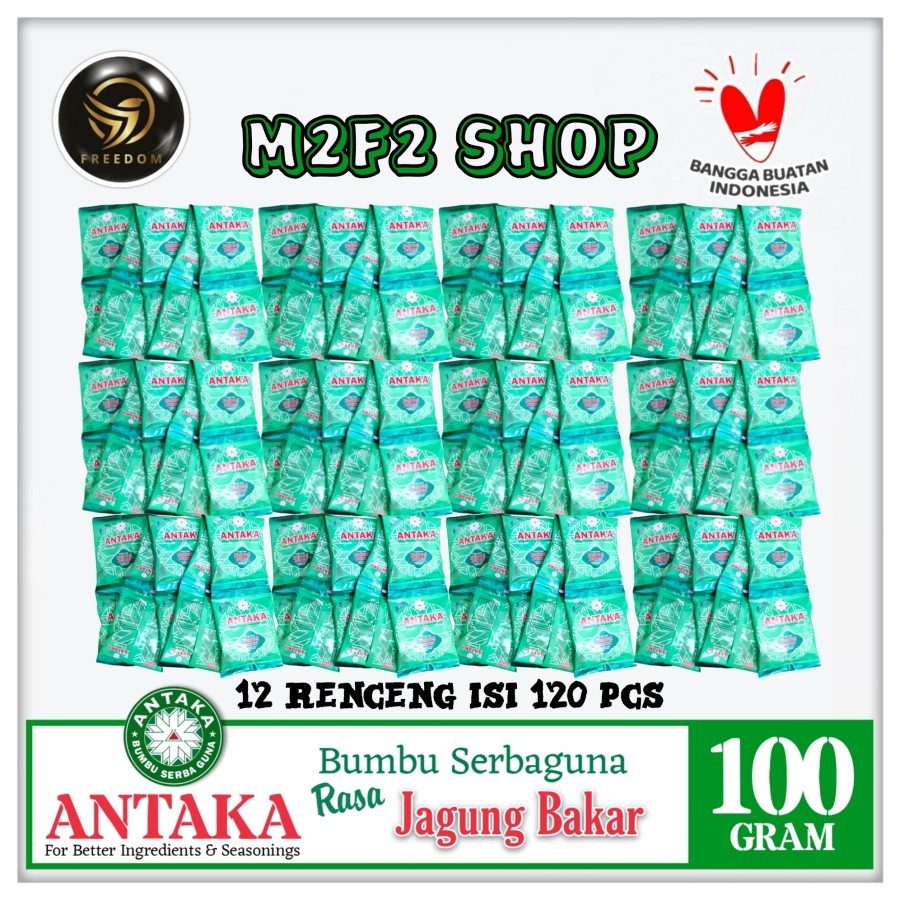 

ANTAKA Bumbu Tabur Serbaguna Aneka Rasa Jagung Bakar Sachet - 100 gr (Kemasan 12 Renceng)