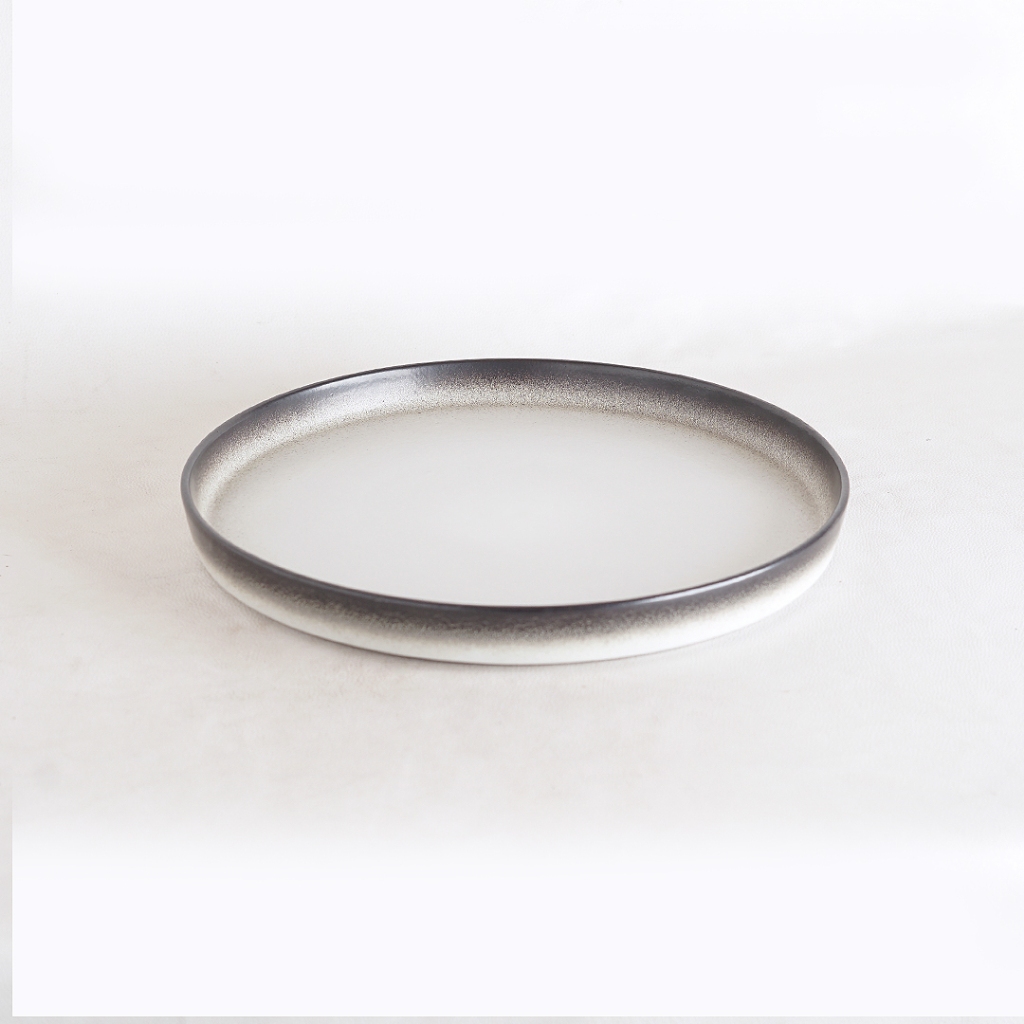 Nuanza Piring Saji Keramik/ Deep Plate Cinnamon