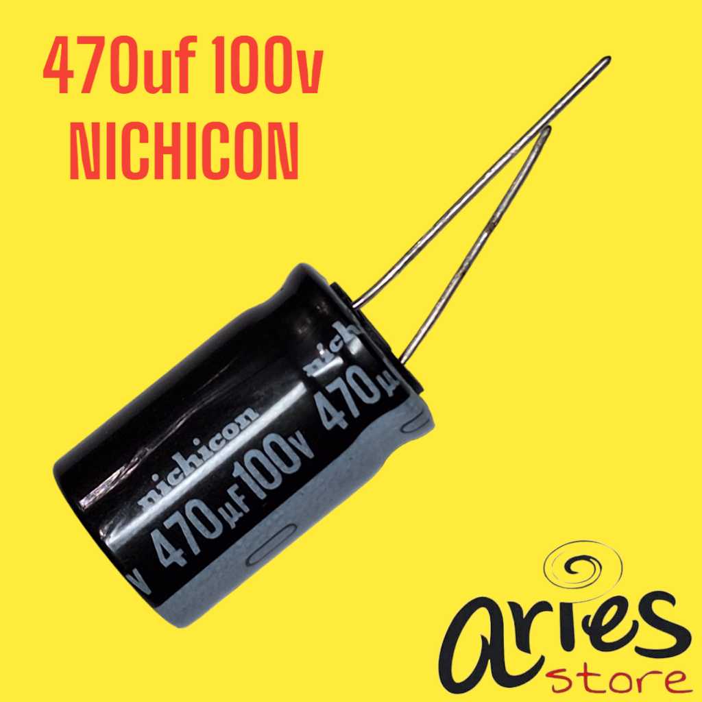 ELCO Nichicon 470uf 100v ori 470 uf 100 volt